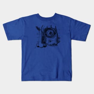 Human Eye and Tear Duct Diagram - Vintage Anatomy Kids T-Shirt